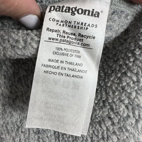 Patagonia Better Sweater Nickel Forge Grey 1/4 Zip Pullover Mens Size Small - Picture 10 of 11